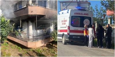 Yeğenini Kurtarırken Alevlerin Arasında Kaldı