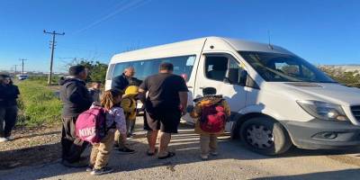 Manavgat’ta çocuklara servis sevinci