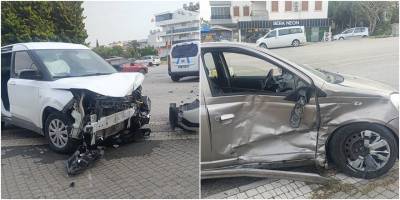 Manavgat’ta feci kaza! Sürücü yaralandı