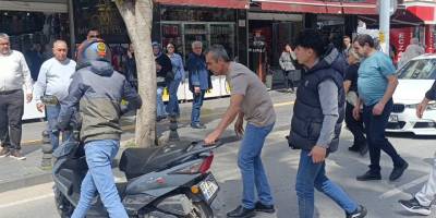 Manavgat’ta kask hayat kurtardı: 20 metre sürüklendi