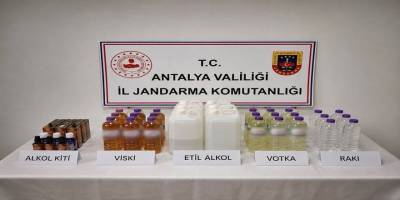 Konyaaltı’nda kaçak alkol operasyonu düzenlendi
