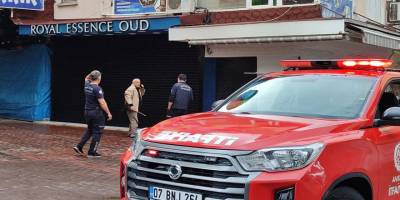 Alanya’da iş yerindeki duman paniğe neden oldu