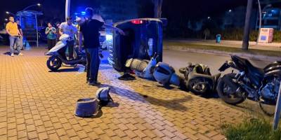 Alkollü sürücü ortalığı savaş alanına çevirdi: 1 yaralı