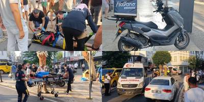 Manavgat’ta Motosiklet Yayaların Arasına Daldı: 3 Yaralı