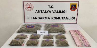 Antalya’da uyuşturucu operasyonu: 5,6 kilo skunk ele geçirildi