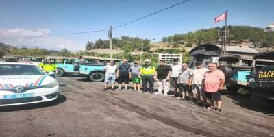 Alanya’da safari araçlarına sıkı trafik denetimi