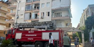 Serik'te ocakta unutulan yemek yangına neden oldu