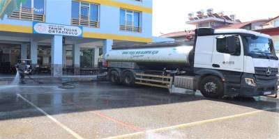 Alanya’da okullar yeni eğitim yılına hazırlanıyor