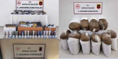 Antalya’da 1 ton 150 kilo kıyılmış tütün yakalandı