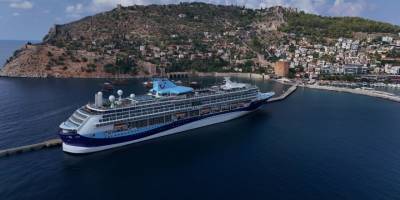 Alanya’ya dev kruvaziyerle 1.765 turist geldi