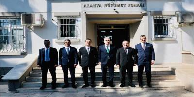 Alanya’da yargı temsilcilerinden Kaymakam Öztürk’e ziyaret