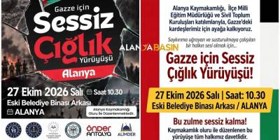 Alanya’dan Gazze’ye Güçlü Dayanışma Çağrısı: “Sessiz Çığlık” İçin Herkes Meydana!