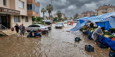 Alanya’da Sarı Kodlu Kabus: Pazar Yeri Ve Binaları Su Bastı