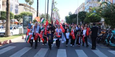 Alanya'da Binler Gazze İçin Sessiz Çığlık Oldu