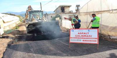 Kumluca’da Asfalt Çalışması